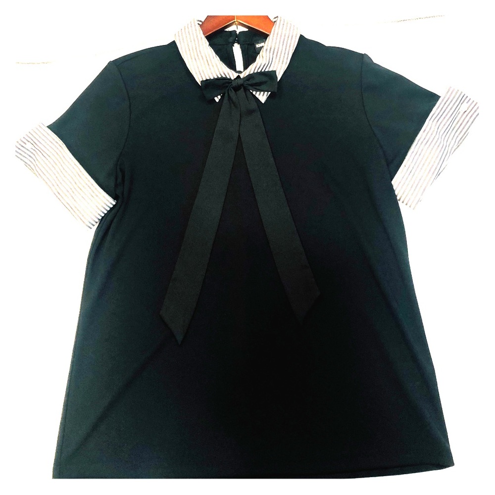Short Sleeve Black Top
